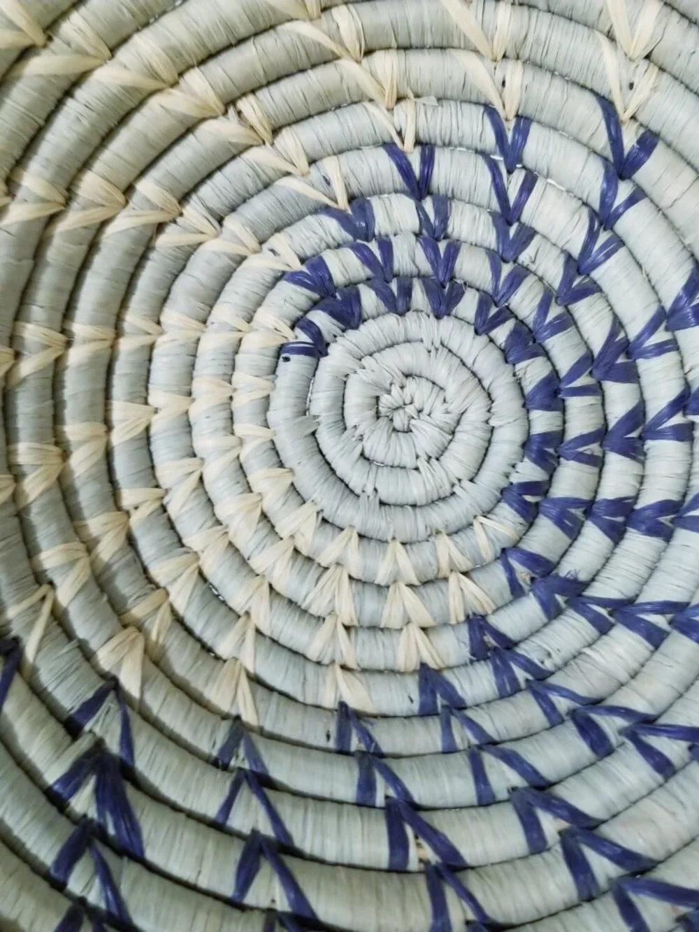 Handmade Spiral Woven Basket